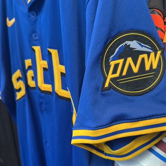 Seattle Mariners Nike City Connect Elite Jersey - Royal - Picture 4 of 5